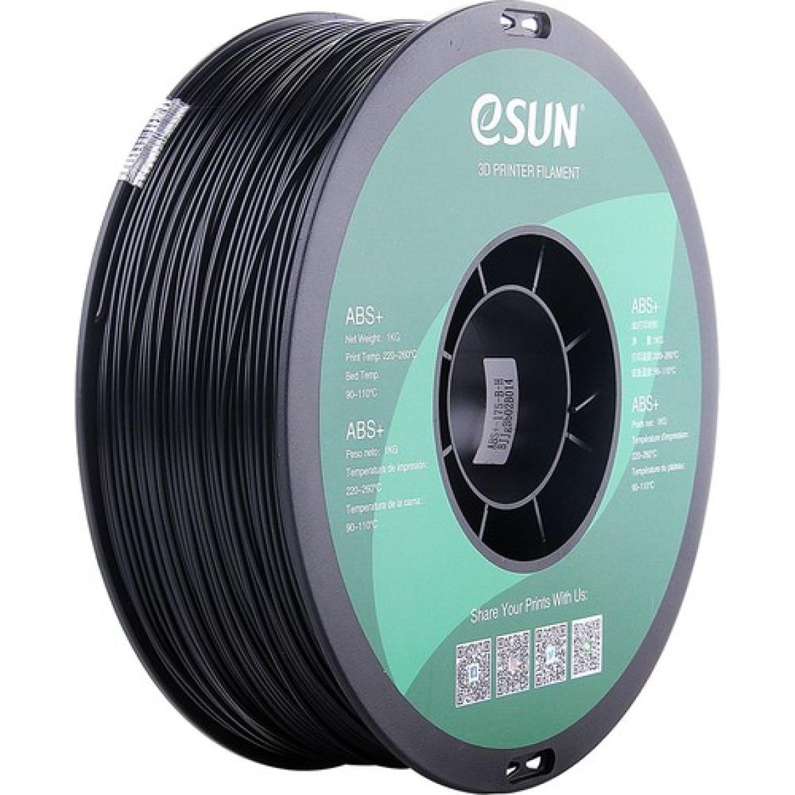 Esun- Abs+ Filament 1.75MM Siyah