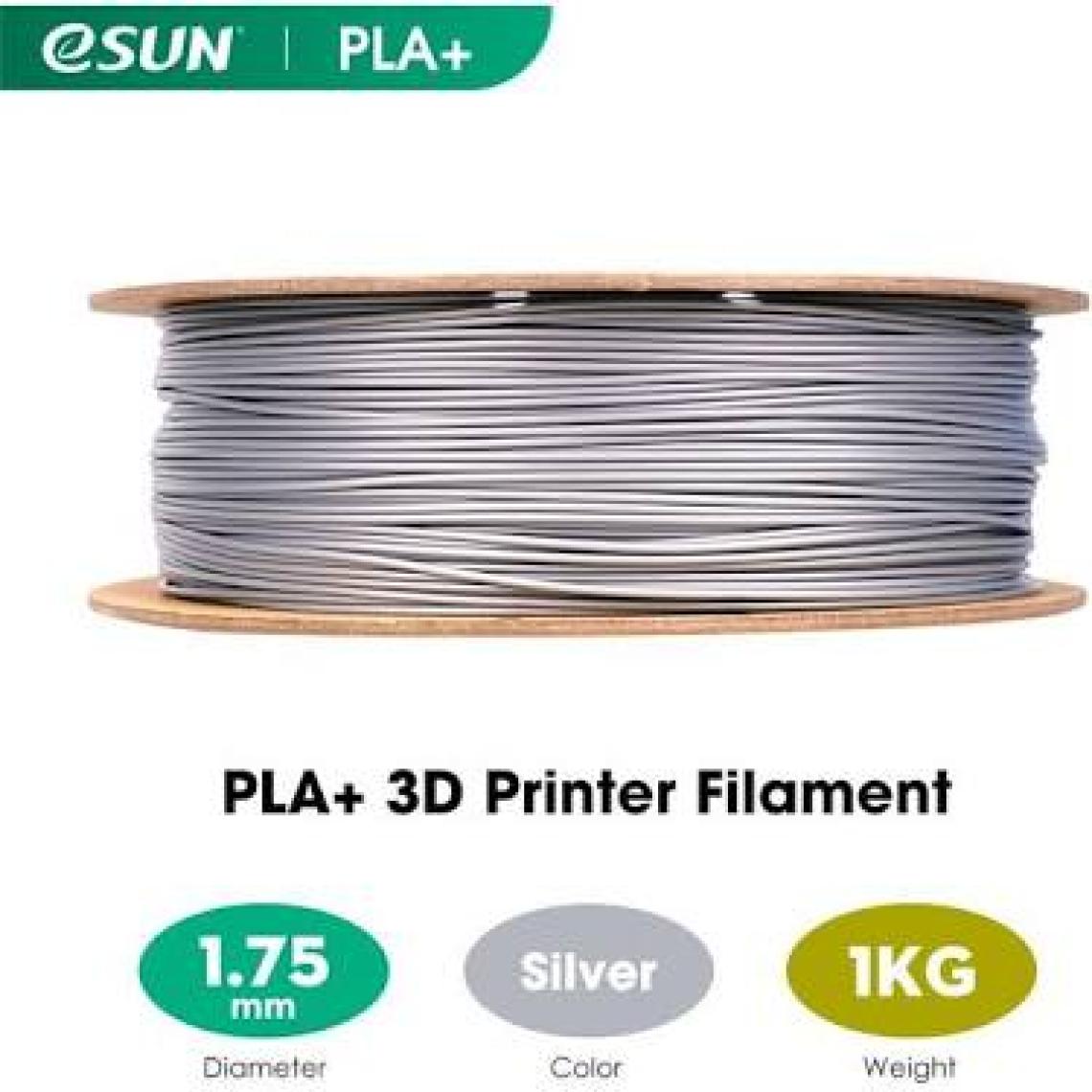 Esun Gümüş Pla+ Filament 1.75MM 1 kg Plus