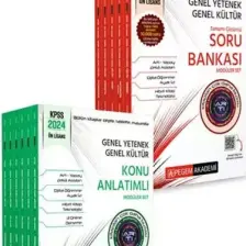 PEGEM AKADEMİ 2024 KPSS GY GK  Önlisans Konu Anlatımlı Modüler Se