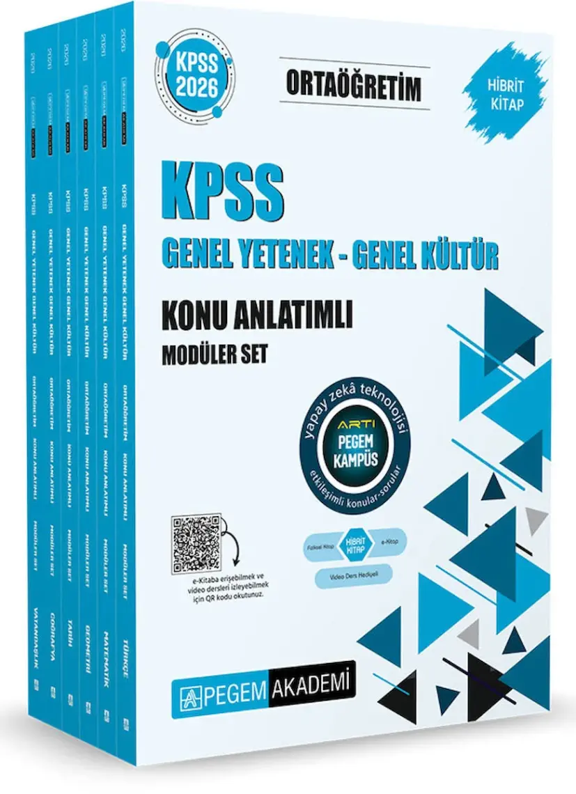 Pegem Akademi Yayıncılık 2026 KPSS Orta Öğretim Genel Yetenek Genel Kültür Konu Anlatımlı