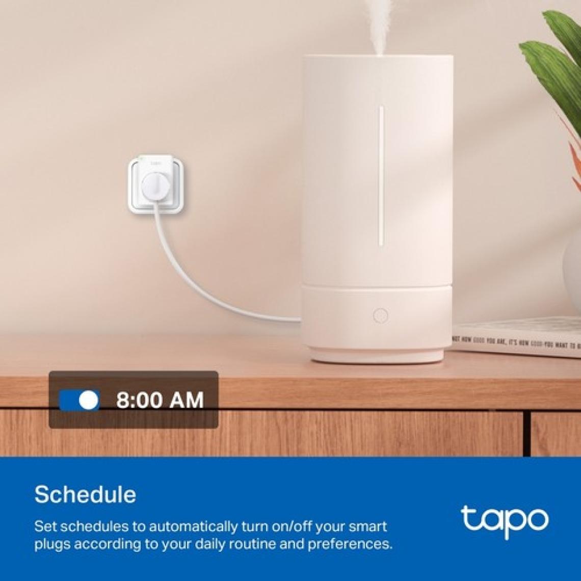 TP-Link Tapo P100(4-pack) | Akıllı Mini Wi-Fi Priz | Uzaktan Kontrol | Alexa ve Google Home Uyumlu | Cihaz Paylaşımı | Zamanlama Özelliği | Kolay Kurulum | Hub Gerektirmez