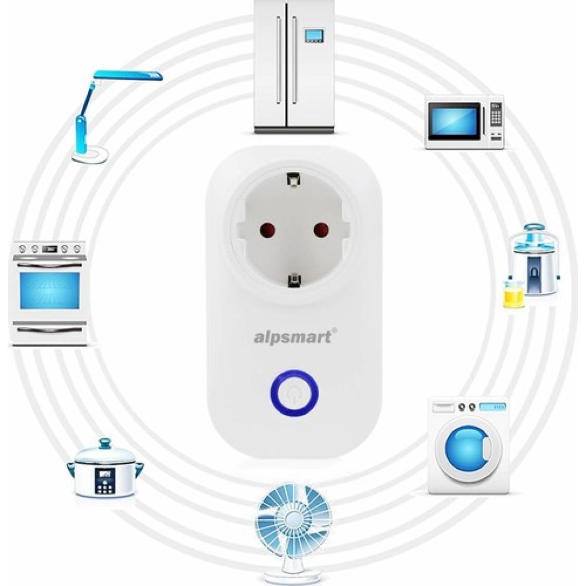 Alpsmart AS816 EU Akıllı Wifi Priz - Zaman Ayarlı 16A Tuya Uyumlu