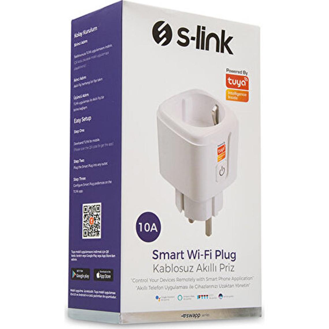 S-Link Swapp Sl-01 16A Wi-Fi Tuya Destekli Akıllı Priz