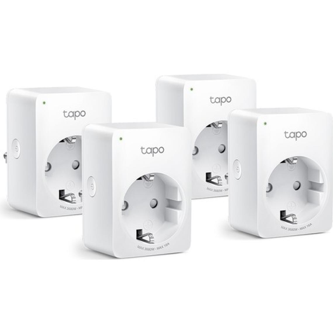 TP-Link Tapo P110(4-pack) | Mini Akıllı Wi-Fi Priz | Enerji İzleme | Uzaktan Kontrol | Alexa ve Google Home Uyumlu | Cihaz Paylaşımı | Kolay Kurulum | Hub Gerektirmez