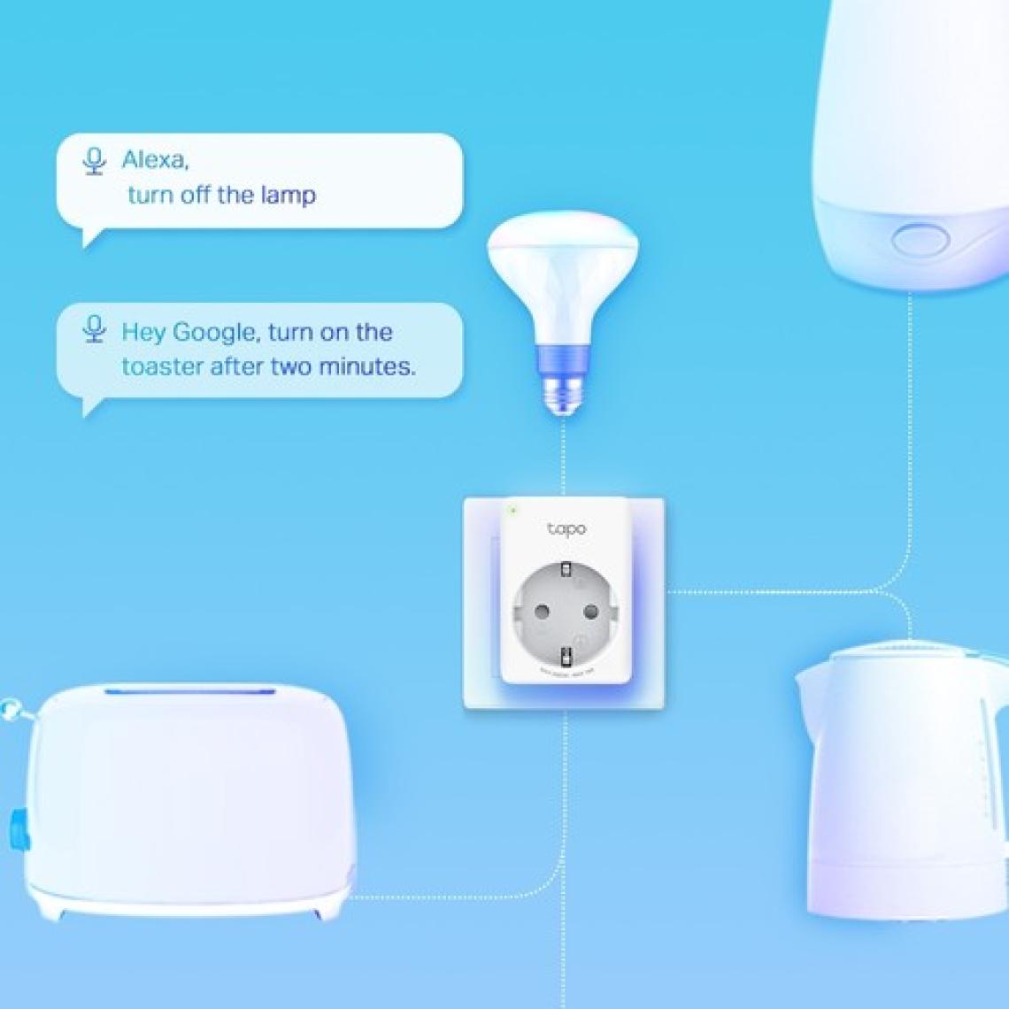 TP-Link Tapo P110(4-pack) | Mini Akıllı Wi-Fi Priz | Enerji İzleme | Uzaktan Kontrol | Alexa ve Google Home Uyumlu | Cihaz Paylaşımı | Kolay Kurulum | Hub Gerektirmez