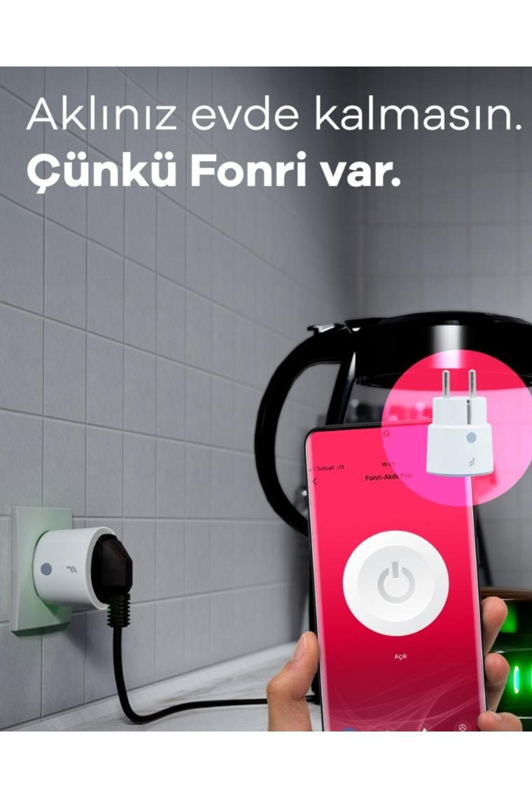 Akıllı Priz (16 AMPER), Uzaktan Kontrol, Wifi, Anlık Enerji Tüketim Takip, Zamanlayıcı, Tuya