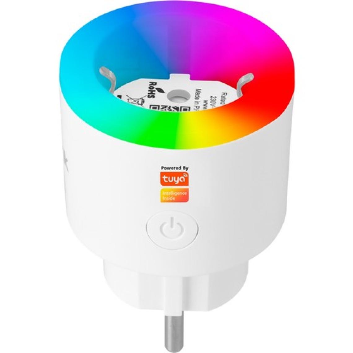 S-Link Swapp Sl-03 16A Akım Korumalı Akıllı Priz Rgb Işıklı 2.4 G Wifi Tuya Destekli
