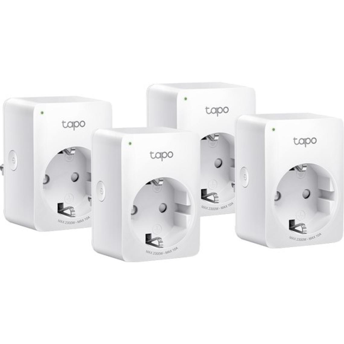 TP-Link Tapo P100(4-pack) | Akıllı Mini Wi-Fi Priz | Uzaktan Kontrol | Alexa ve Google Home Uyumlu | Cihaz Paylaşımı | Zamanlama Özelliği | Kolay Kurulum | Hub Gerektirmez