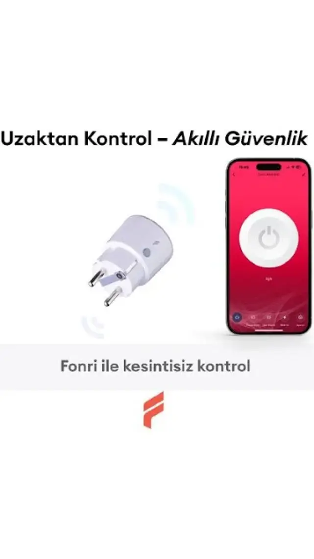 Fonri Akıllı Priz (16 AMPER) 3'lü Set, Wifi, Uzaktan Kontrol, Anlık Enerji Tüketim Takip, Zamanlayıcı, 2 Yıl Garantili, Tuya Destekli