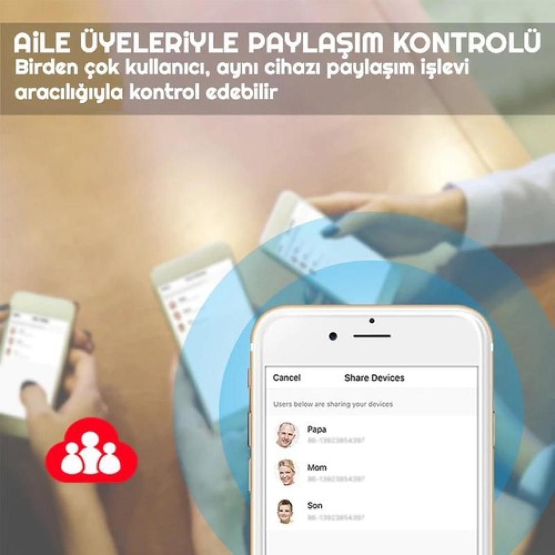 Exeo Akıllı Wifi Uzatma Kablolu 4 Port USB Hızlı Şarj ve  Priz