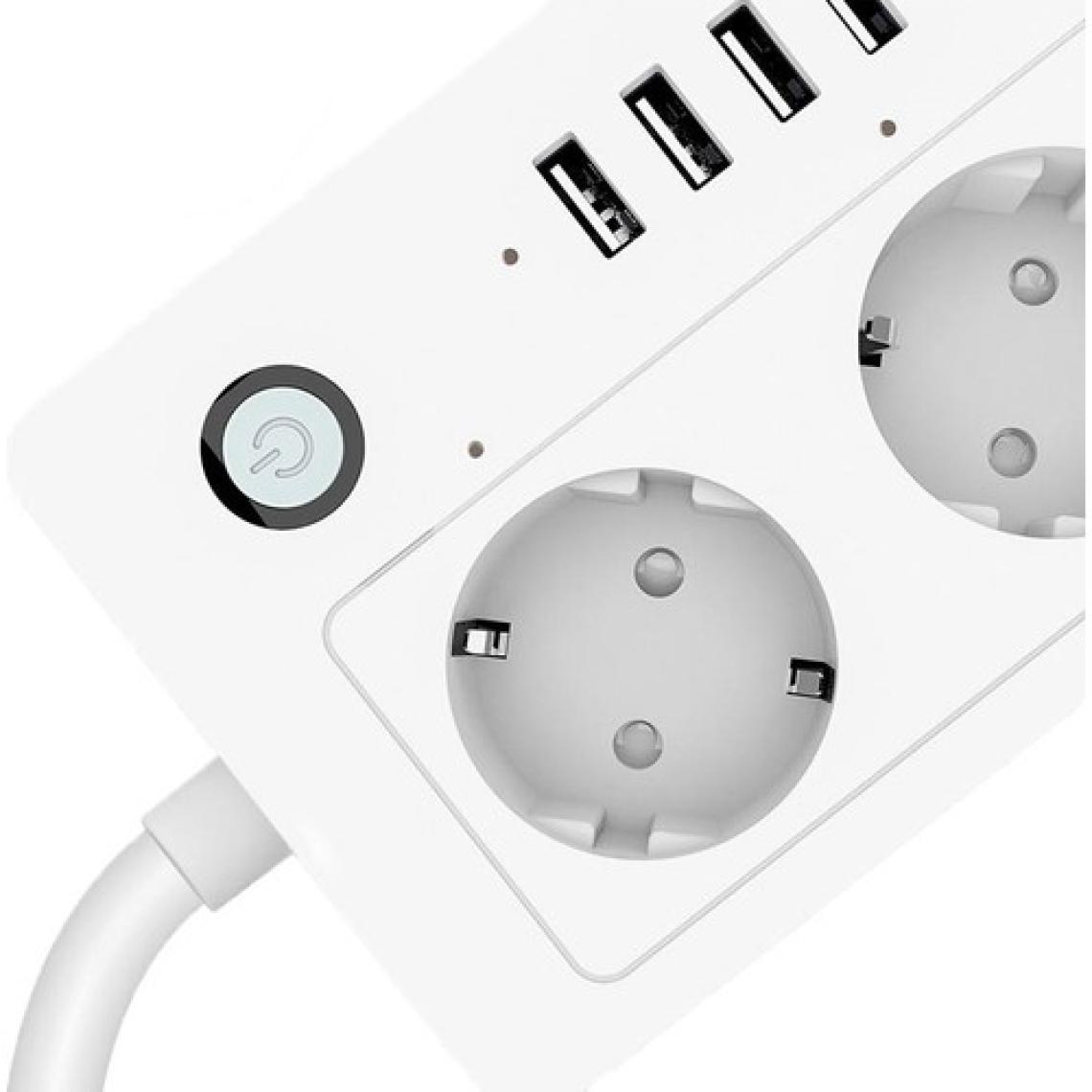 Rxr R-Pw4 Wi-Fi Akıllı Çoklu Priz / 4 USB 4 Elektrik Prizi