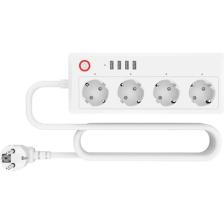 Rxr R-Pw4 Wi-Fi Akıllı Çoklu Priz / 4 USB 4 Elektrik Prizi