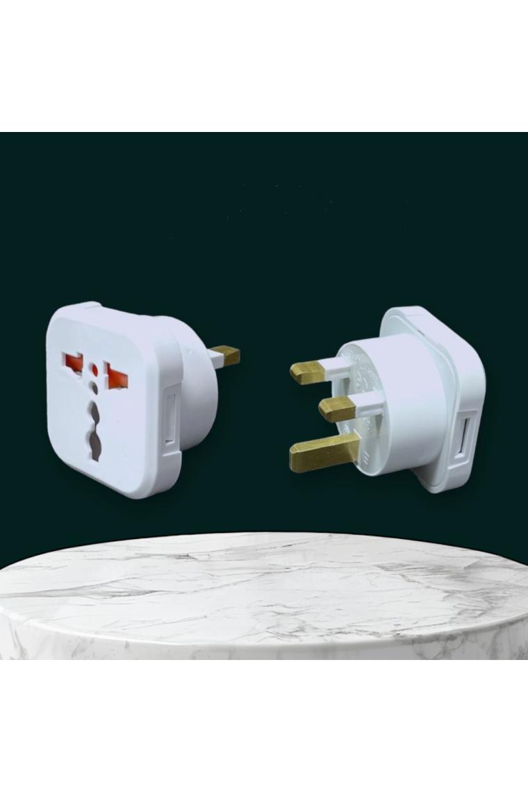 Tek-İş Seyahat Adaptörü Ingiliz Erkek Fişli Universal
