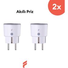 Fonri Akıllı Priz (16 AMPER) 2'li Set, Uzaktan Kontrol, Anlık Enerji Tüketim Takip, Wifi, Zamanlayıcı, 2 Yıl Garantili, Tuya Destekli