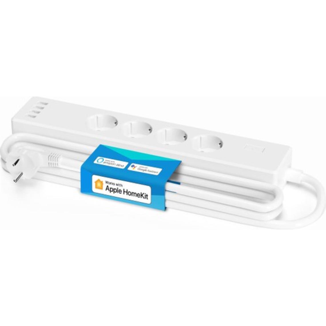 Meross Wi-Fi Uzaktan Kontrollü Akım Korumalı 4 USB Girişli Akıllı 4lü Priz