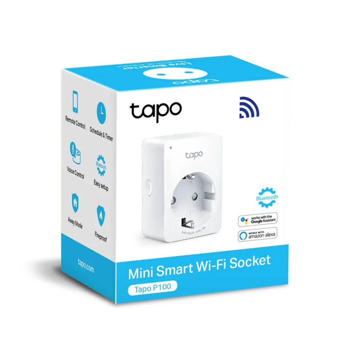 TP-Link Tapo P100 | Akıllı Mini Wi-Fi Priz | Uzaktan Kontrol | Alexa ve Google Home Uyumlu | Cihaz Paylaşımı | Zamanlama Özelliği | Kolay Kurulum | Hub Gerektirmez