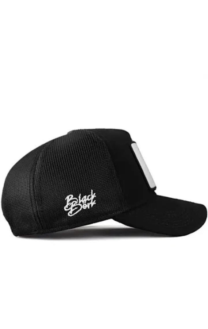BlackBörk V1 Trucker Kartal - 6 Kod Logolu Siyah Şapka (Cap)