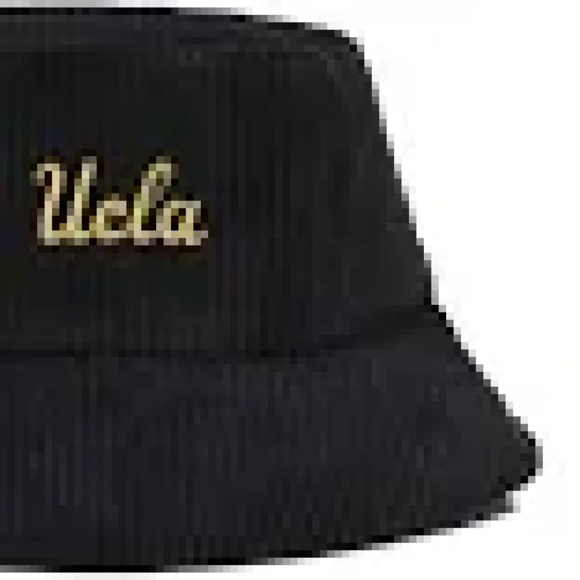 Ucla Carrie Siyah Bucket Kadife Nakışlı Unisex Şapka