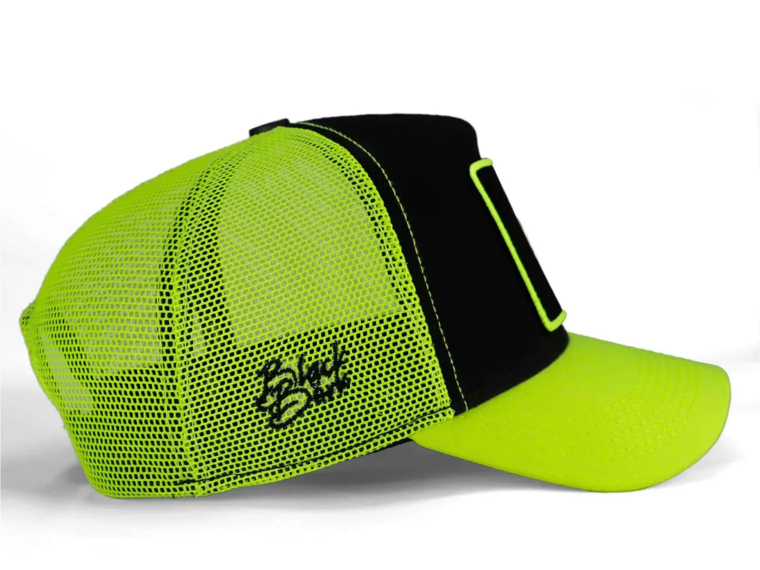 BlackBörk V1 Trucker Joker - 1 Kod Logolu Unisex Neon Siperli Neon-Siyah Şapka (Cap)