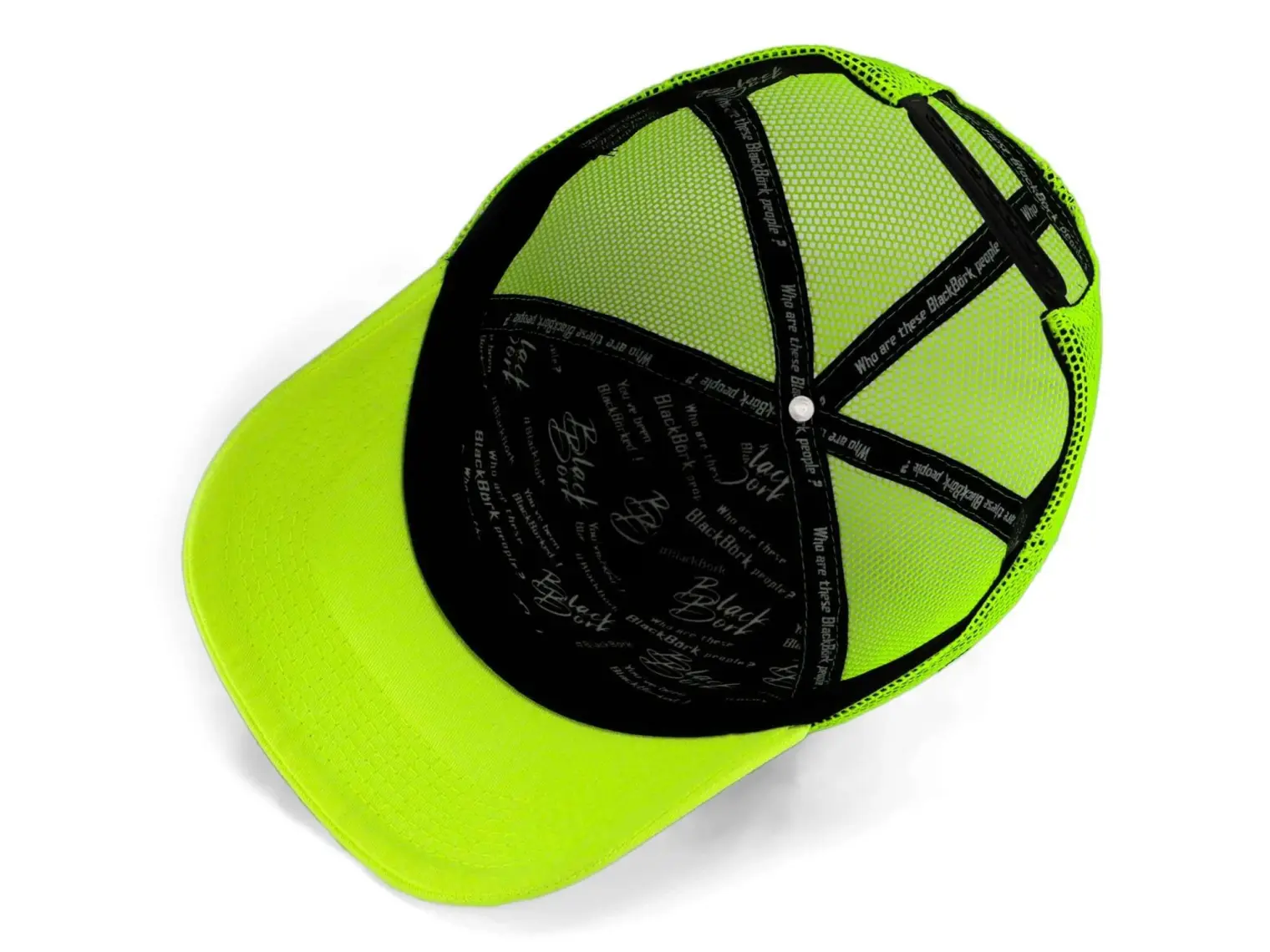 BlackBörk V1 Trucker Joker - 1 Kod Logolu Unisex Neon Siperli Neon-Siyah Şapka (Cap)
