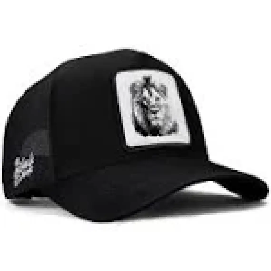 BlackBörk V1 Trucker Aslan - 4bs Kod Logolu Siyah Şapka (Cap)