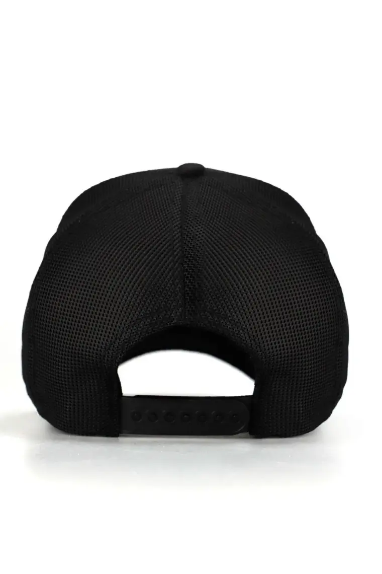 BlackBörk V1 Trucker Aslan - 4bs Kod Logolu Siyah Şapka (Cap)