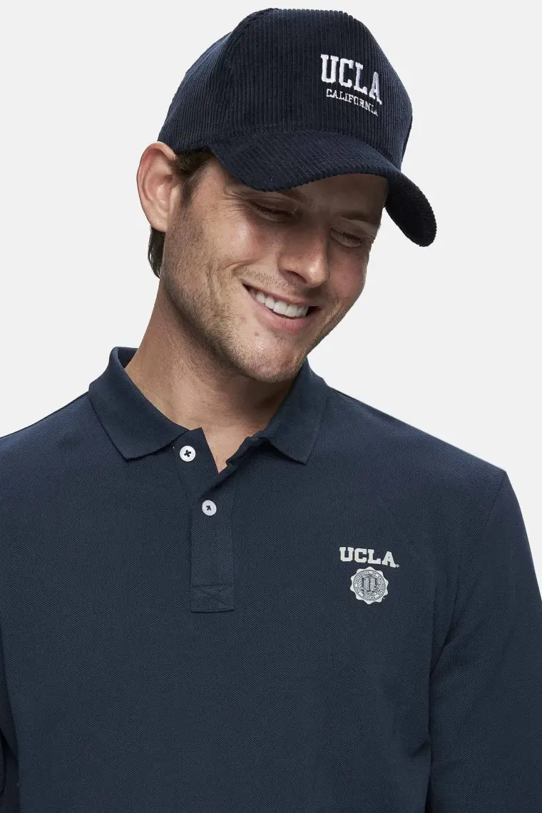 Ucla WINDSOR Kadife Lacivert Baseball Cap Nakışlı - Unısex Şapka