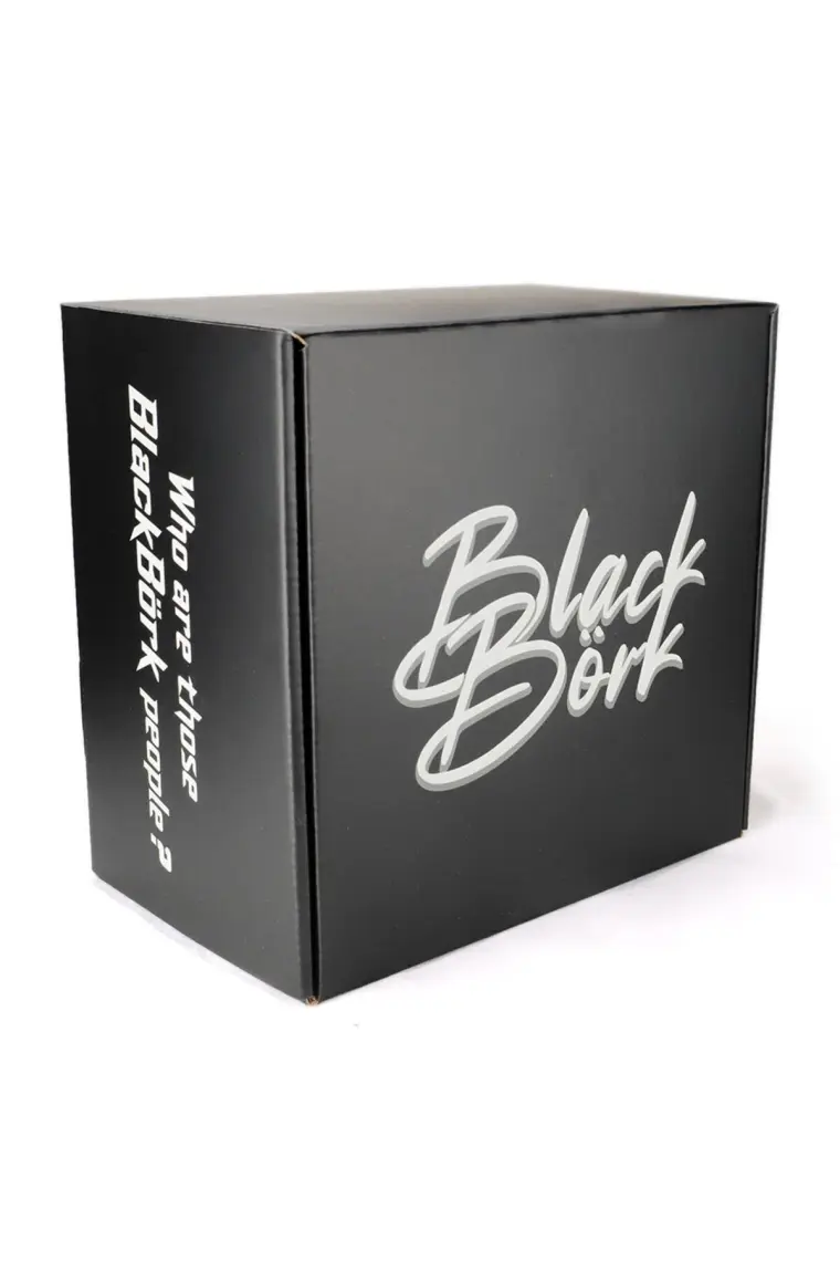 BlackBörk V1 Trucker Kurt - 1 Kod Logolu Unisex Siyah Şapka (Cap)