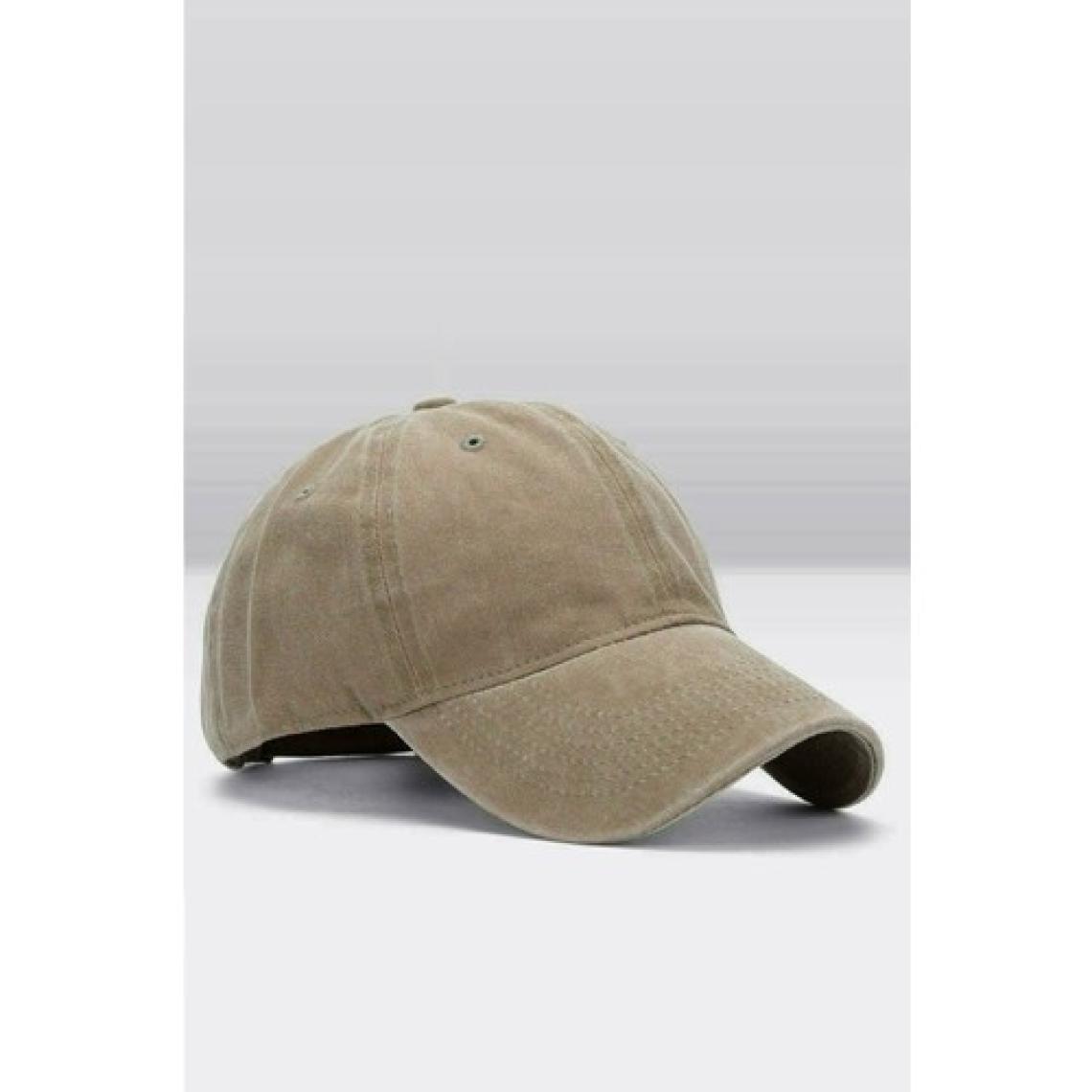 Külah Erkek Eskitme Şapka Yazlık Outdoor Kep Kasket-Bej