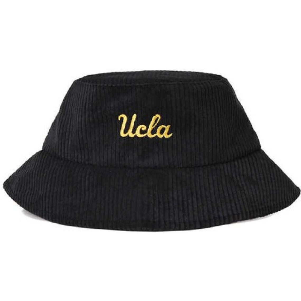 Ucla Carrie Siyah Bucket Kadife Nakışlı Unisex Şapka