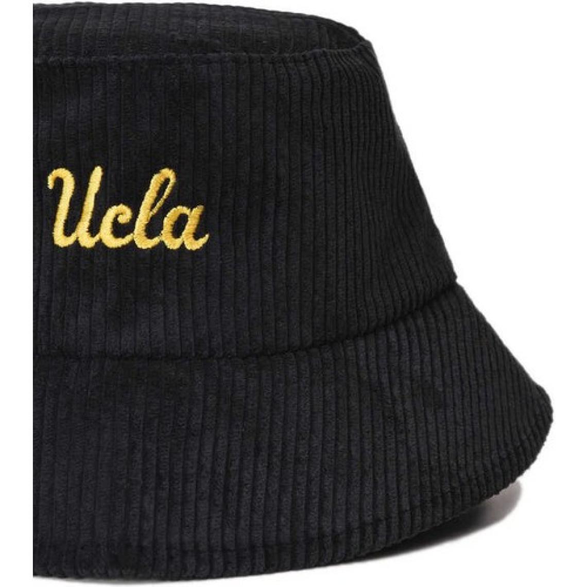 Ucla Carrie Siyah Bucket Kadife Nakışlı Unisex Şapka