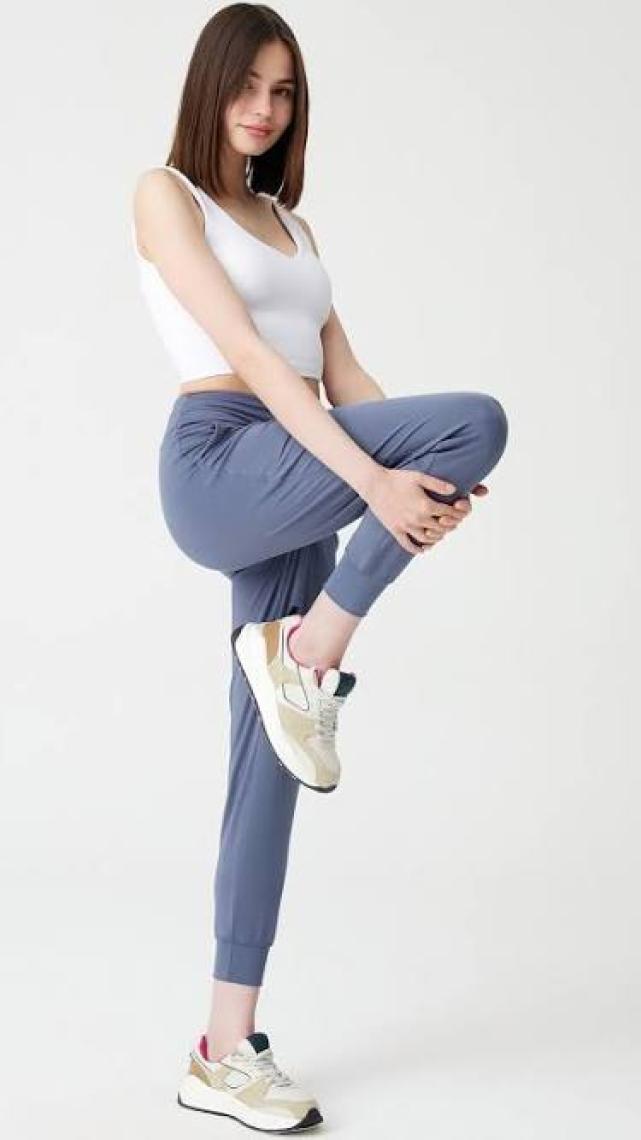 Los Ojos Kadın Antrasit Yüksek Bel Jogger Eşofman Altı Joggers