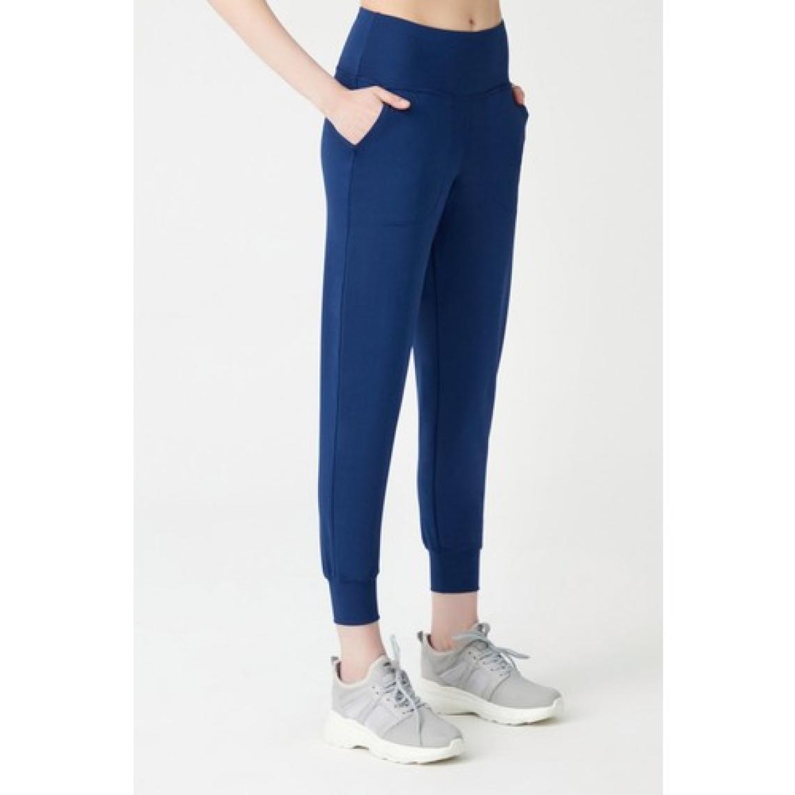 Los Ojos Kadın Lacivert Yüksek Bel Jogger Eşofman Altı Joggers