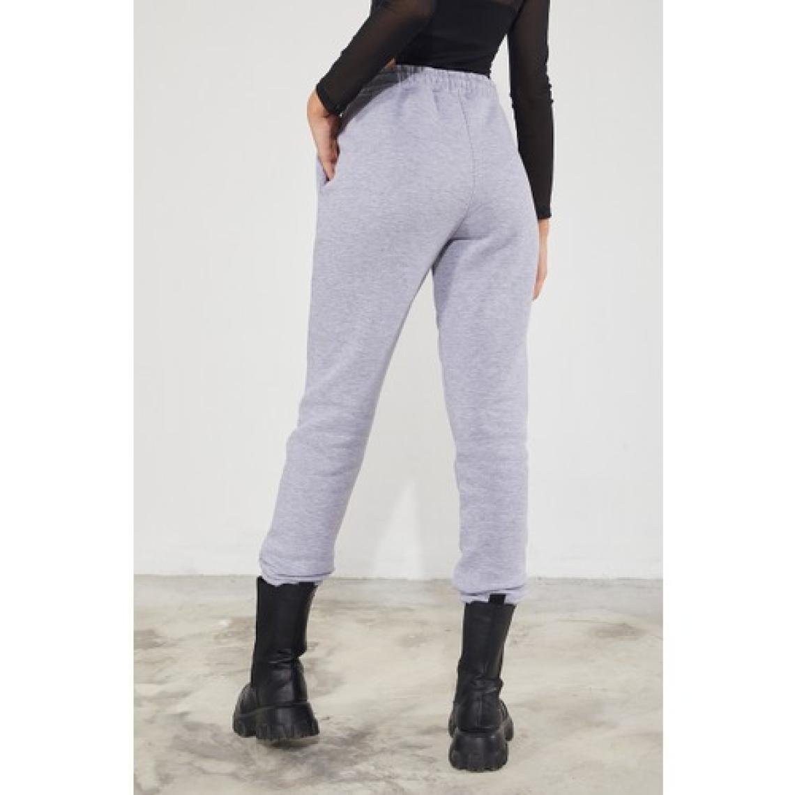 Twenty3 Kadın Basic 3 Iplik Şardonlu Paçası Lastikli Kalın Jogger Eşofman Altı