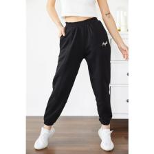 Xhan Siyah Angel İşlemeli Eşofman Altı 0YXK8-43765-02