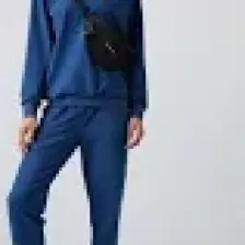 Tommy Life Tommy Life  Parlament O Yaka Oversize Lastik Paça Kadın Eşofman Takım - 95287