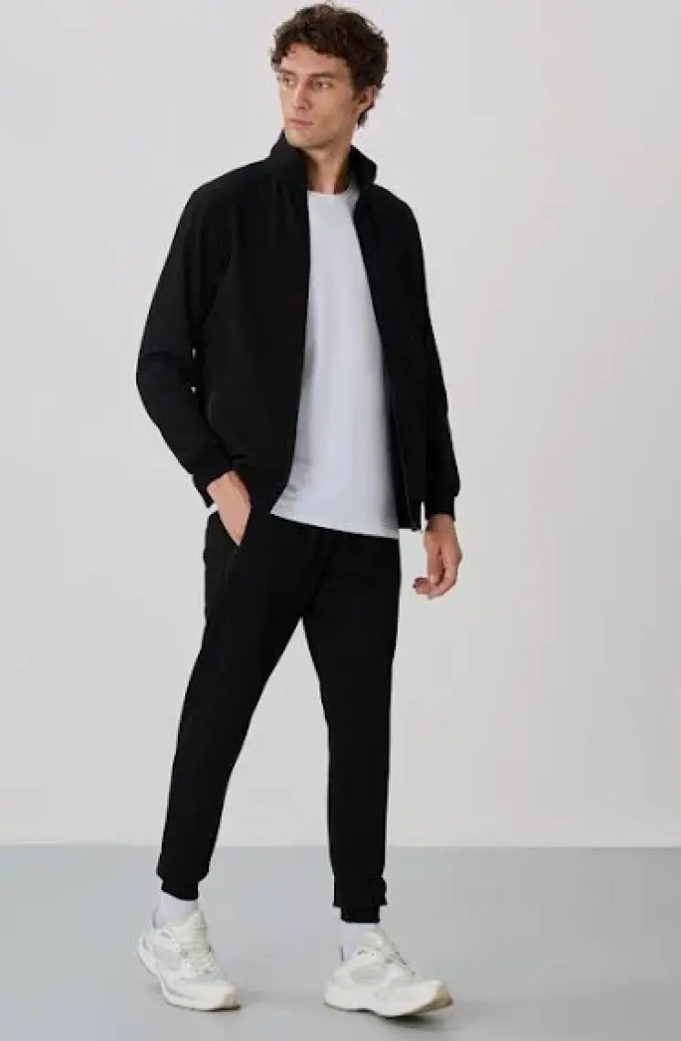 Air Jones Anton Siyah Jogger Eşofman Takım - 85178