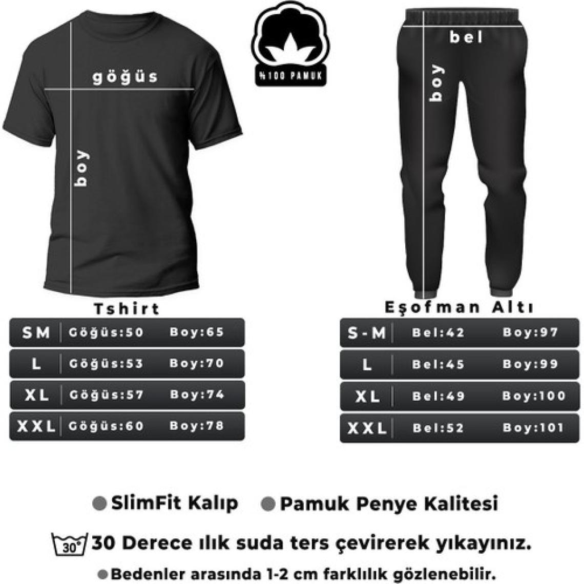 Trendypassion Unisex Jujutsu Kaisen Baskılı 2'li Eşofman Takımı
