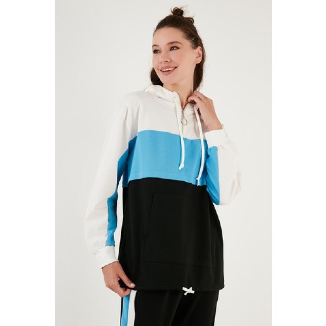 Lela Renk Bloklu Kapüşonlu Cepli Spor Takım Bayan Takım 5863835