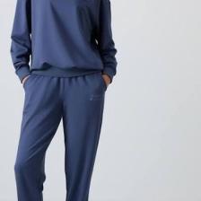 Tommy Life Petrol O Yaka Oversize Lastik Paça Kadın Eşofman Takım - 95287