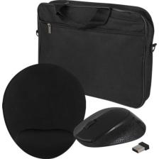 Evo300 15,6'' Notebook Çantası (evo301 Bilek Destekli Mousepad + Kablosuz Mouse) Set
