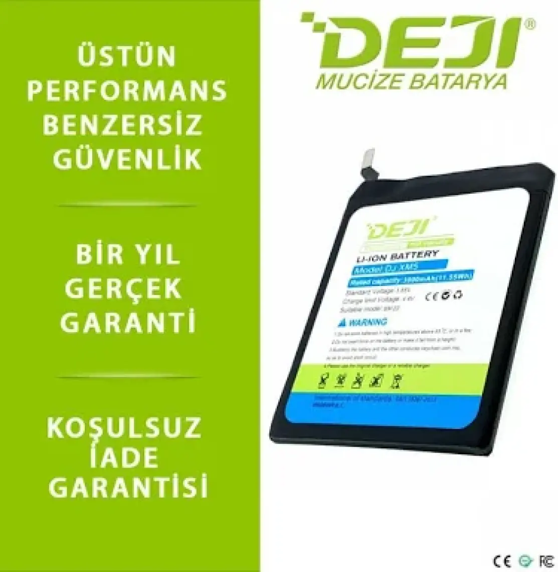 Deji Xiaomi Mi 5 / Mi 5 Pro / Mi 5 Prime Uyumlu Mucize Batarya / Bm22