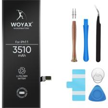 Woyax iPhone 11 Uyumlu 3510 mAh Premium Batarya – Yüksek Kapasiteli, Uzun Ömürlü ve Güvenli Hızlı Şarj Desteği