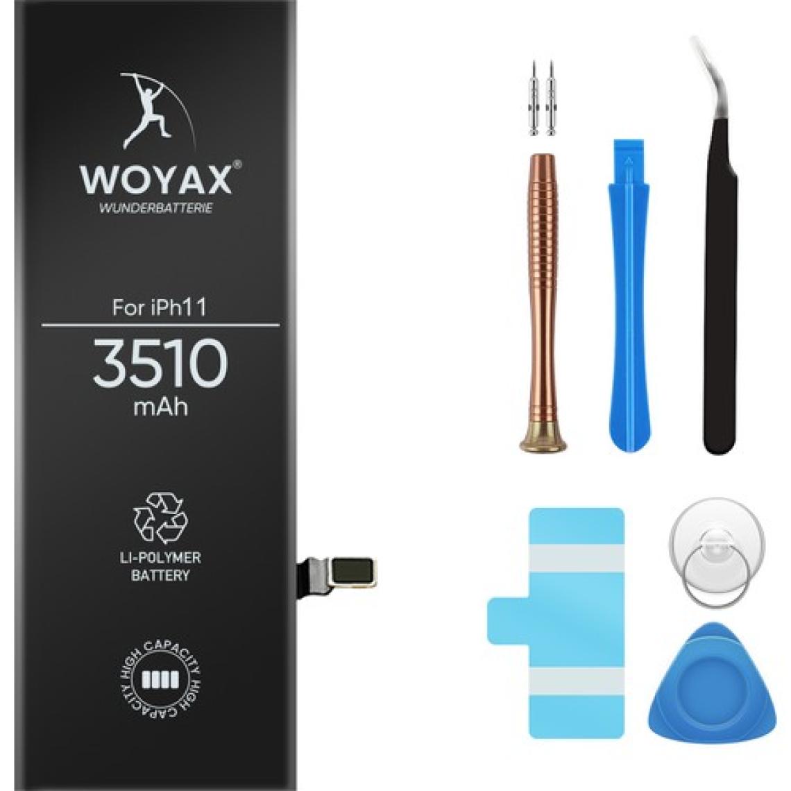Woyax iPhone 11 Uyumlu 3510 mAh Premium Batarya – Yüksek Kapasiteli, Uzun Ömürlü ve Güvenli Hızlı Şarj Desteği