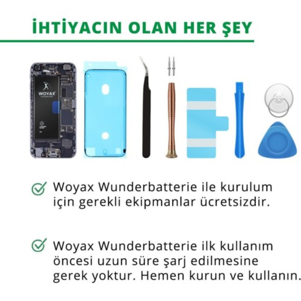 Woyax iPhone 11 Uyumlu 3510 mAh Premium Batarya – Yüksek Kapasiteli, Uzun Ömürlü ve Güvenli Hızlı Şarj Desteği
