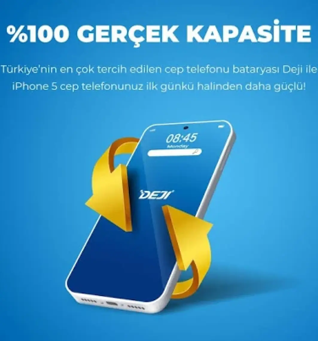 Deji iPhone 5 Batarya Mucize Batarya Deji - Orijinal mAh Kapasite