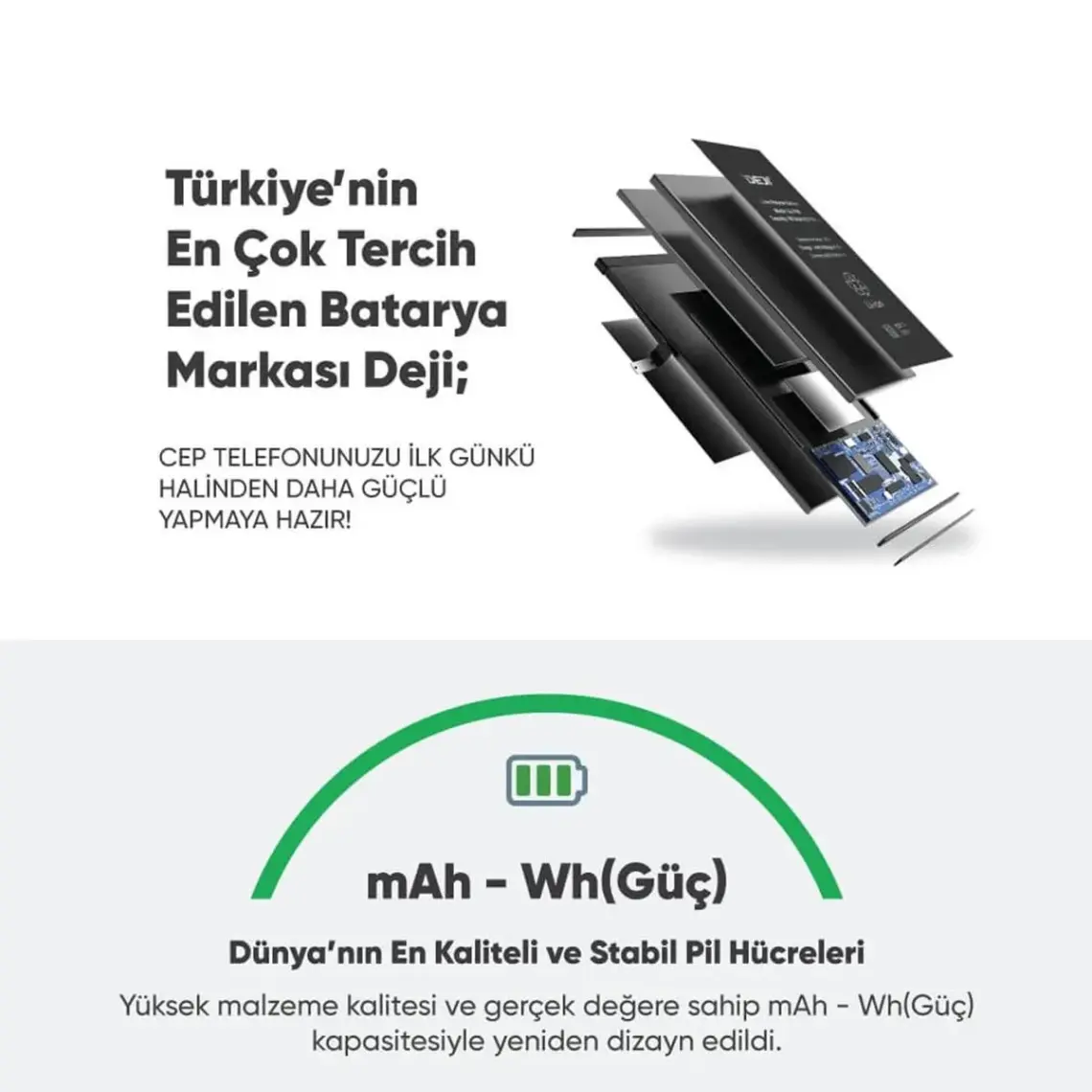 Deji Samsung Galaxy J7 Prime / On7 / G610 Uyumlu Mucize Batarya Eb-bg610abe