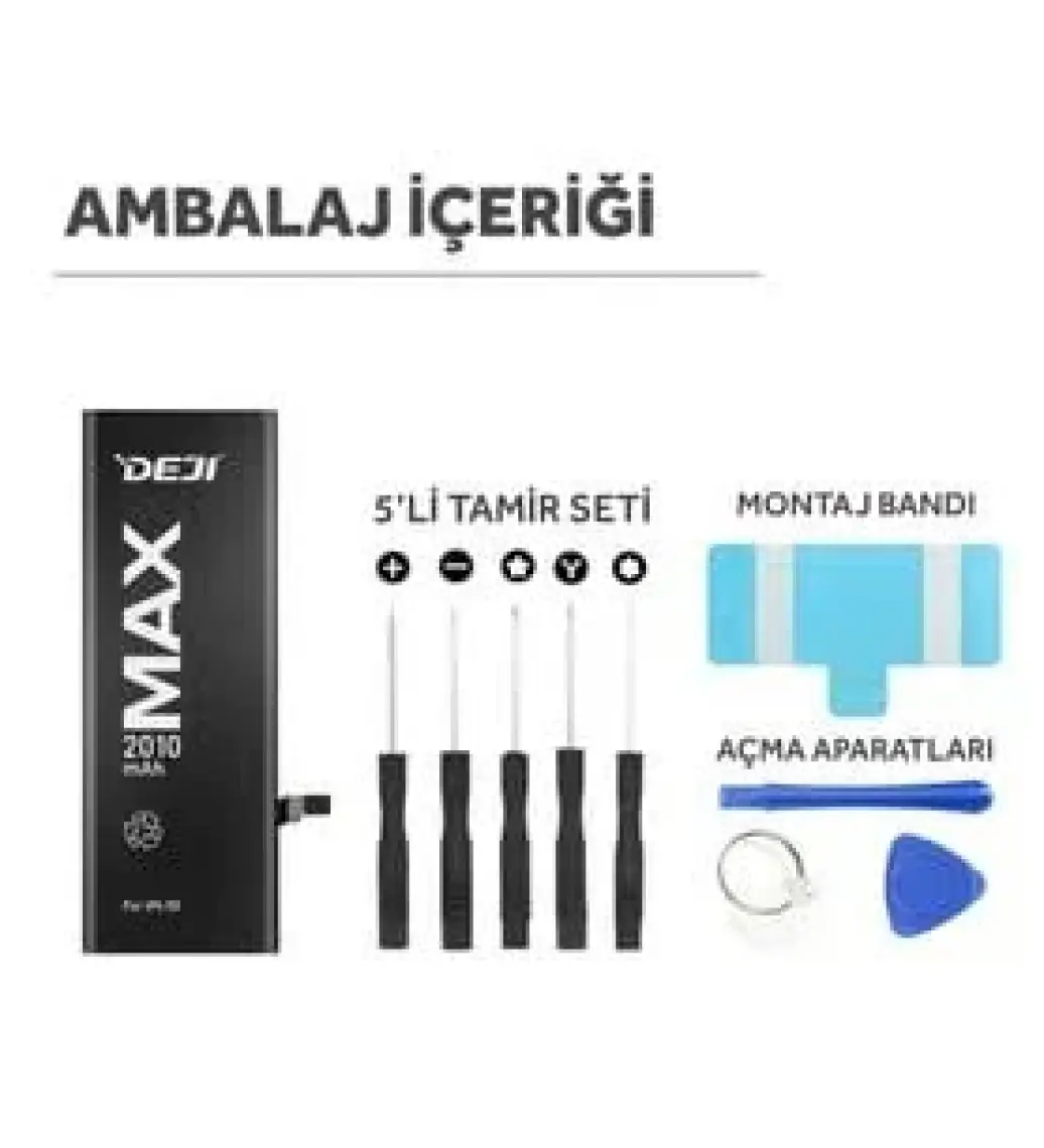 Deji iPhone 5S/ iPhone 5C Batarya 2010 mAh Mucize Batarya Deji