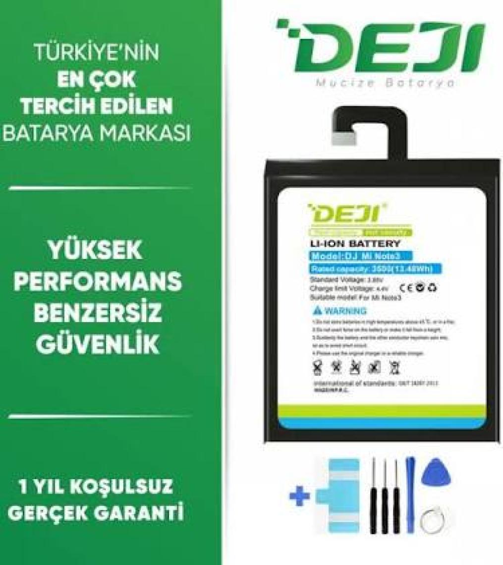 Deji Xiaomi Mi Note 3 Uyumlu Mucize Batarya / Bm3a