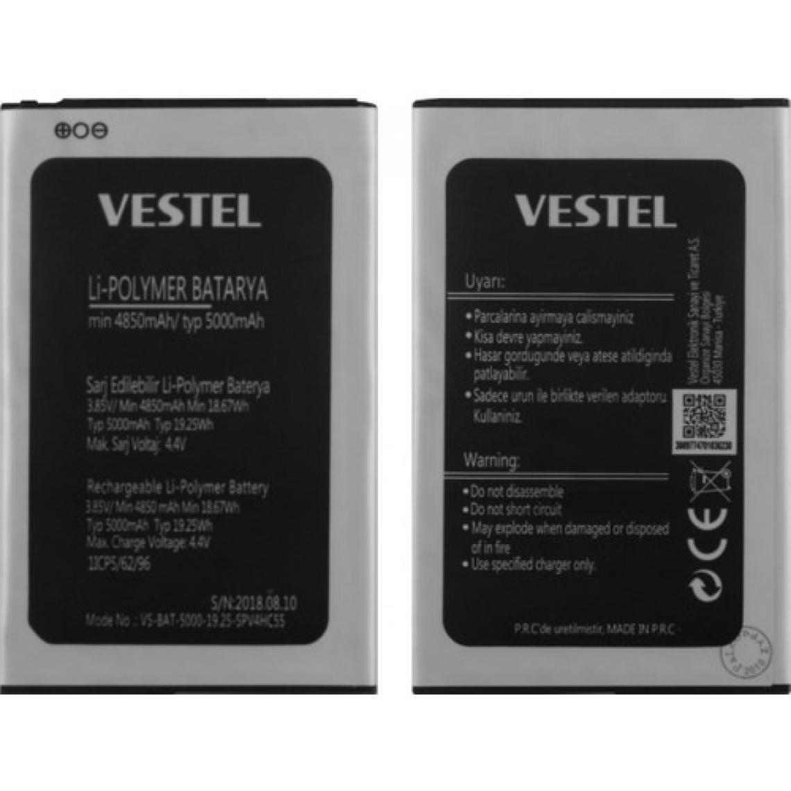 Vestel Venüs V4 Uyumlu Vestel VS-BAT-5000-19.25SPV4HC55 5000 Mah Batarya